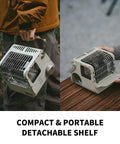 Portable 3-in-1 Butane Camping Heater With 3750 BTU Firepower, Tent Heater With Insulated Shelf And Carry Handle