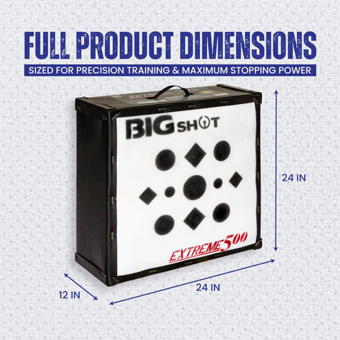Iron Man Xtreme 500 FPS Archery Target for Crossbow, Compound Bow, and Airbow Practice Outdoors, 24" square target dimensions