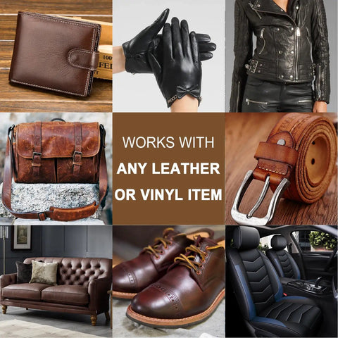 Leather And Vinyl Repair Kit For Cars And Home Furniture Fix Scratches Tears And Holes On Leather Items