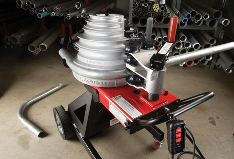 Gardner Bender B2000 Cyclone Electric Conduit Bender for 1/2 to 2 Inch EMT Rigid AL IMC Pipe close-up view of mechanism.