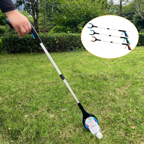 3 Pack 32 Inch Reacher Grabber Tool Set With Foldable Design 360 Degree Rotating Jaw And Magnetic Tip Lightweight Litter Picker For Seniors Trash Pickup Garden Nabber Outdoor Cleanup
