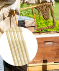 Close-up of 12 Pack Wooden Beehive Entrance Reducers for 10 Frame Hives, Beekeeping Supplies Keep Out Robbers Mice Moths