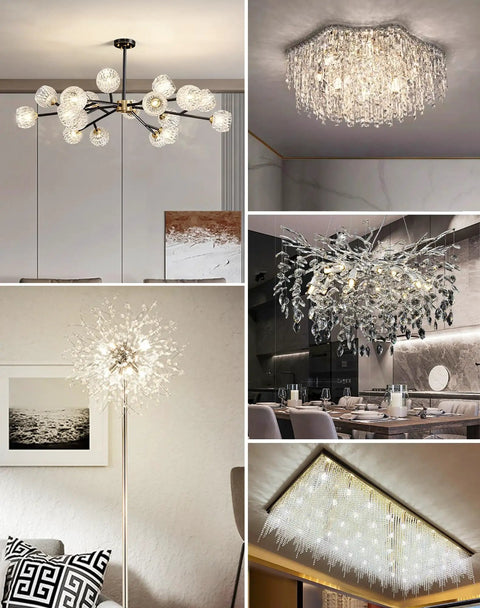 Various chandeliers illuminated, ideal for G9 LED Bulb Dimmable 4W 4000K Neutral White 450 Lumen Ceramic Bi Pin Base T4 Chandelier Replacement
