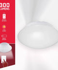 Cordless LED Ceiling Light With Wireless Remote Control 300 Lumens Of Diffused Bright White Light No Wiring Needed Energy Efficient Fixture