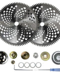 10 Inch 80T Carbide Tip Brush Cutter Blade With Adapter Kit For Stihl Husqvarna Ryobi Weed Eater Fits Most 1 Inch Arbor Trimmers Beast Pro Grade Circular Saw Style Blade Pack Of 2 Heavy Duty Garden Tool Upgrade