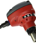 Close-up view of a Mini Palm Nailer Pneumatic for quick, lightweight nail driving with magnetic tip, compact design visible.