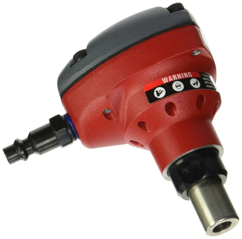 Close-up view of a Mini Palm Nailer Pneumatic for quick, lightweight nail driving with magnetic tip, compact design visible.
