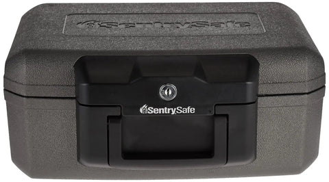 Fireproof Safe Chest With Flat Key Lock For Home Or Travel Protects Money And Documents 0.18 Cu Ft