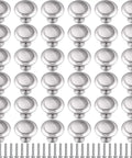 36 Pack Round Ring Kitchen Cabinet Knobs And Drawer Pulls Set With Screws Silver Durable Handles For Cabinets Cupboards And Dressers Quick Install Upgrade For Your Home DIY Ready arranged in a grid with screws