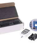 M2 Digital Force Gauge 500 Lbf Capacity For Legit Precision Testing - Ultra Compact 500 Hz Sampling 0.5% Accuracy Overload Protected To 200% Reversible Display And Housing Tough Material Testing Tool in box with charger and CD