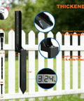 Two Pack Heavy Duty Fence Post Repair Kit Quick Fix For Broken Or Leaning Wooden Fences No Fuss Install Black Anti Rust Post Anchors
