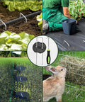 Heavy Duty 6 Inch Galvanized Landscape Staples 50 Pack, 11 Gauge Anti Rust Garden Stakes for Weed Barrier Fabric in use