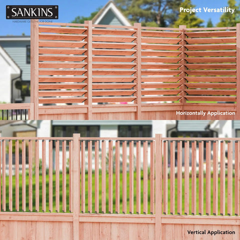 Deck Sunblind System Window Louver Kit for Pergolas and Shutters, Heavy Duty Adjustable Louver Brackets, Multi Angle Shade and Privacy Solution for Outdoor Blinds, Supports Up to 11 Boards