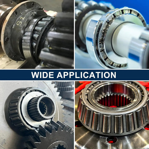 Tapered Roller Bearing Cone And Cup Set For 1.5 Inch Bore, 2.717 Inch Outer Diameter, 1.031 Inch Width, Chrome Steel High Strength Bearing Kit For Heavy Loads, Smooth Spins And Durable Performance, wide application in gear and axle assemblies
