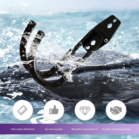 2 Pack Heavy Duty EV Charger Holder Wall Mounts submerged in water, showcasing durability with rugged J Hook design.