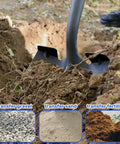 Heavy Duty Shovel With Fiberglass Handle 57 Inch Spade For Gardening, Trenching, Planting And Transferring, Tough As Nails