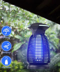 Outdoor Bug Zapper With 4200V High Voltage Insect Killer Waterproof LED Light For Mosquitoes Flies And Gnats Perfect For Patio