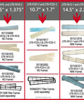 UTR FA16 K9315361035 Mini Split Filter Annual Supply Pack For Ductless AC Systems, showing three different filter sizes