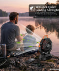 Camping Fan With Light Remote And Oscillation Battery Powered Hangin Tent Fan Rechargeable for fishing by lake