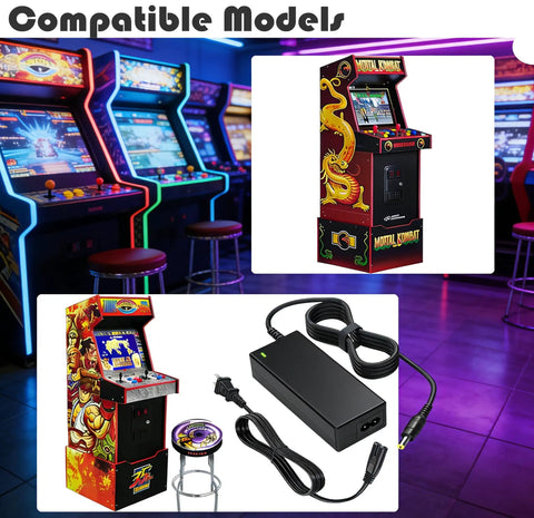 12V Power Supply Charger For Arcade Game Machines Plug And Play Ready Compatible With RYJ0136 Series And BIton BI36-120300-U2-3A Adapter