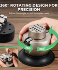 Top Tier Heavy Duty Three Inch Ball Vise For Jewelry Making And Engraving Setting Tool Featuring Precision Coaxial Jaws Built Like A Tank From Chrome Steel - 360-degree rotating design for precise adjustments.