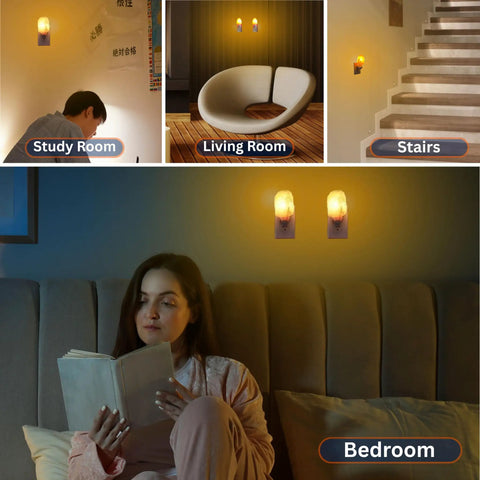Pink Himalayan Salt Lamps Hand Carved Natural Night Lights For Bedrooms And Home Decor With Cozy Vibe And Health Benefits