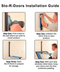 Jeep Door Wall Mount Storage Rack That Holds Up To 150 Lbs Fold Flat When Not In Use Ready To Install Includes Self Tapping Screws Heavy Duty Hanger For Jeep Doors And All Your Hanging Gear Black installation guide