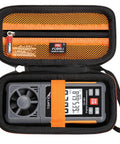 Rugged Hard Case For TopTes TS-301 Anemometer And TS-501B Sound Level Meter TS-710 Light Meter Stays Put Snug Fit Shockproof Drop-Resistant Durable Protective Case For Field Work, open EVA case with strap