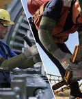 Workers wearing Cut Resistant Arm Sleeves ANSI A9 For Men And Women With Puncture Protection, UPF50 Plus UV Blocking Cooling Sleeves.