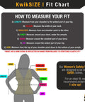 Measurement guide for Womens Hi Viz Safety Vest With 9 Pockets, Class 2 Reflective ANSI OSHA Rated, Snug Fit Construction Gear, Yellow Small