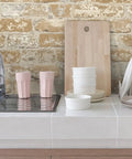 Red Stuccoed Brick Peel And Stick Wallpaper Roll For Quick And Easy Accent Wall Removable No Mess Repositionable Washable And Strippable Thick Durable Vinyl No Residue Left Behind in kitchen setting