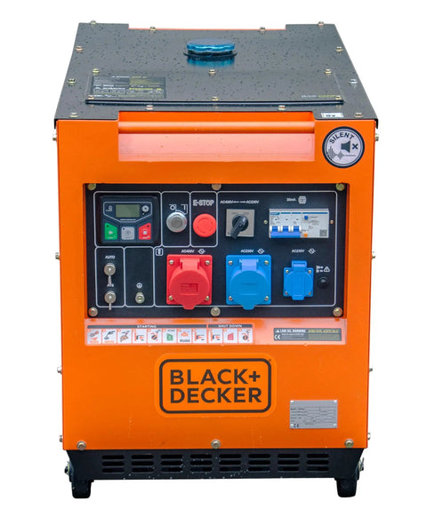 Heavy Duty Diesel Portable Generator Delivers Solid 6500 Watts Peak Output For Reliable Home Backup with control panel and ports