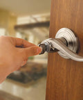 Entry Door Handle With Lock And Key For Front Door And Bedroom Reversible Exterior Lever In Venetian Bronze Pick Resistant SmartKey