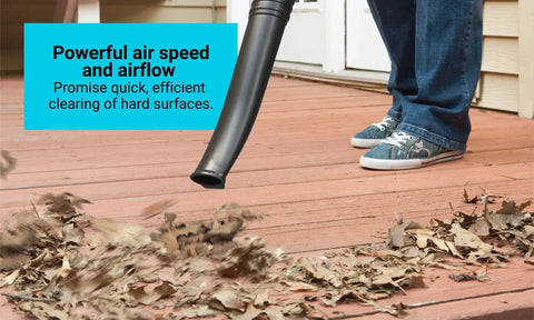 40V Max Cordless Hard Surface Sweeper With PowerCommand For Quick Debris Clearing On Driveways Decks And Garages Lightweight Tool Only 120 MPH Air Speed And 90 CFM Airflow