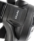 Close-up of Dual 15X Scuba Regulator Set detailing rugged construction with first and second stage for balanced breathing