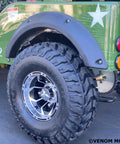 Close-up of Army Green 125cc Go Kart for Young Adults and Teens 16 Plus with Semi Automatic Transmission and Reverse Tire