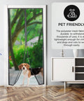 Breezy Magnetic Door Screen With Self Sealing Closure Keeps Bugs Out Lets Fresh Air In Heavy Duty Pet And Kid Friendly