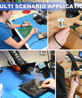 Solder Fume Extractor With 100W Motor, 200m3/h Suction, Low Noise, Pro Grade Performance, multi-scenario application for soldering