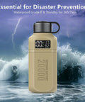 20000mAh Rugged Tough As Nails Power Bank With Fast USB C PD, IP68 Waterproof And Shockproof, Includes 420 Lumen Camping Lantern