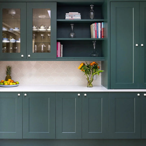 Kitchen cabinets with 40 Pack Brushed Nickel Cabinet Knobs One And One Quarter Inch Round Drawer Pulls Satin Stainless Steel