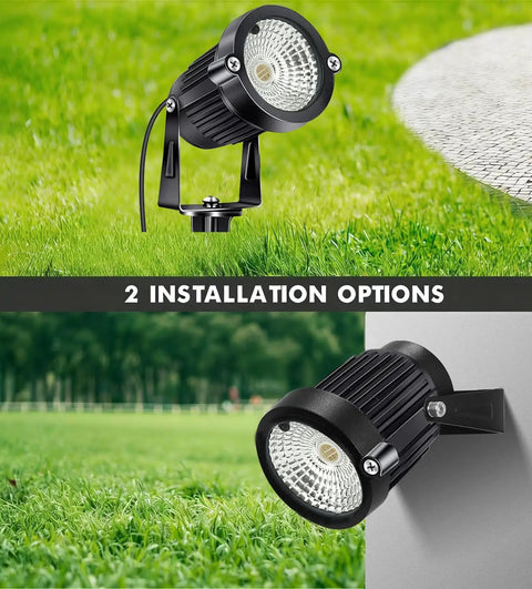 RGB Landscape Lighting Kit 8 Pack 5W Low Voltage 12V Outdoor LED Spotlight With Remote Control IP66 Waterproof