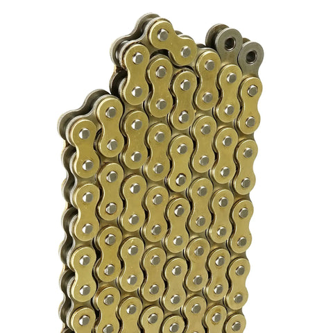 Golden 520 Pitch 120-Links Non-O-Ring Drive Chain for ATV UTV Quad Side By Side Motorcycle Dirt Bike 6000-Pound Tensile Strength