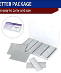Top Shelf 16 Gauge Galvanized Finish Nails In Four Sizes From One To Two And Half Inches Corrosion Resistant Hardware 1200 Count Bulk Pack in a clear case.