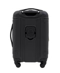 20 Inch Astral Hardside Carry On Luggage With Built In 3 In 1 Cup Holder, Phone Holder And USB Port, Black, front view