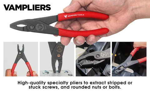 Screw Extractor Pliers Tool Set Four Piece Pro Grade Heavy Duty Pliers Kit With High Carbon Steel Made In Japan, multi-angle view