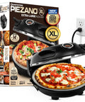 14 Inch Electric Indoor Pizza Oven With Stone For Crispy Crust Pizza Heats To 800F And Cooks In Under 6 Minutes, countertop model