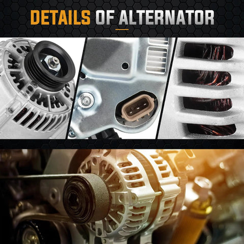 High Output 70 Amp Alternator Replacement For 1996-2002 4Runner T100 Tacoma Tundra 3.4L V6 CW Rotation With 4 Groove S4 Pulley