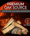 Oak Kiln Dried Five To Six Inch Mini Pizza Oven Logs Bundle 12 To 14 Lbs With Ten Natural Fire Starters For Backyard BBQ