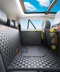 Back Seat Dog Car Cover With Extender And Hard Bottom Waterproof Pet Seat Protector For Cars SUVs And Trucks Hammock Style