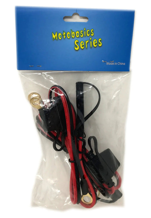 12V Ring Terminal Harness With Fused 2 Pin Quick Disconnect Plug For Bike And Snowmobile Heated Gear in packaging